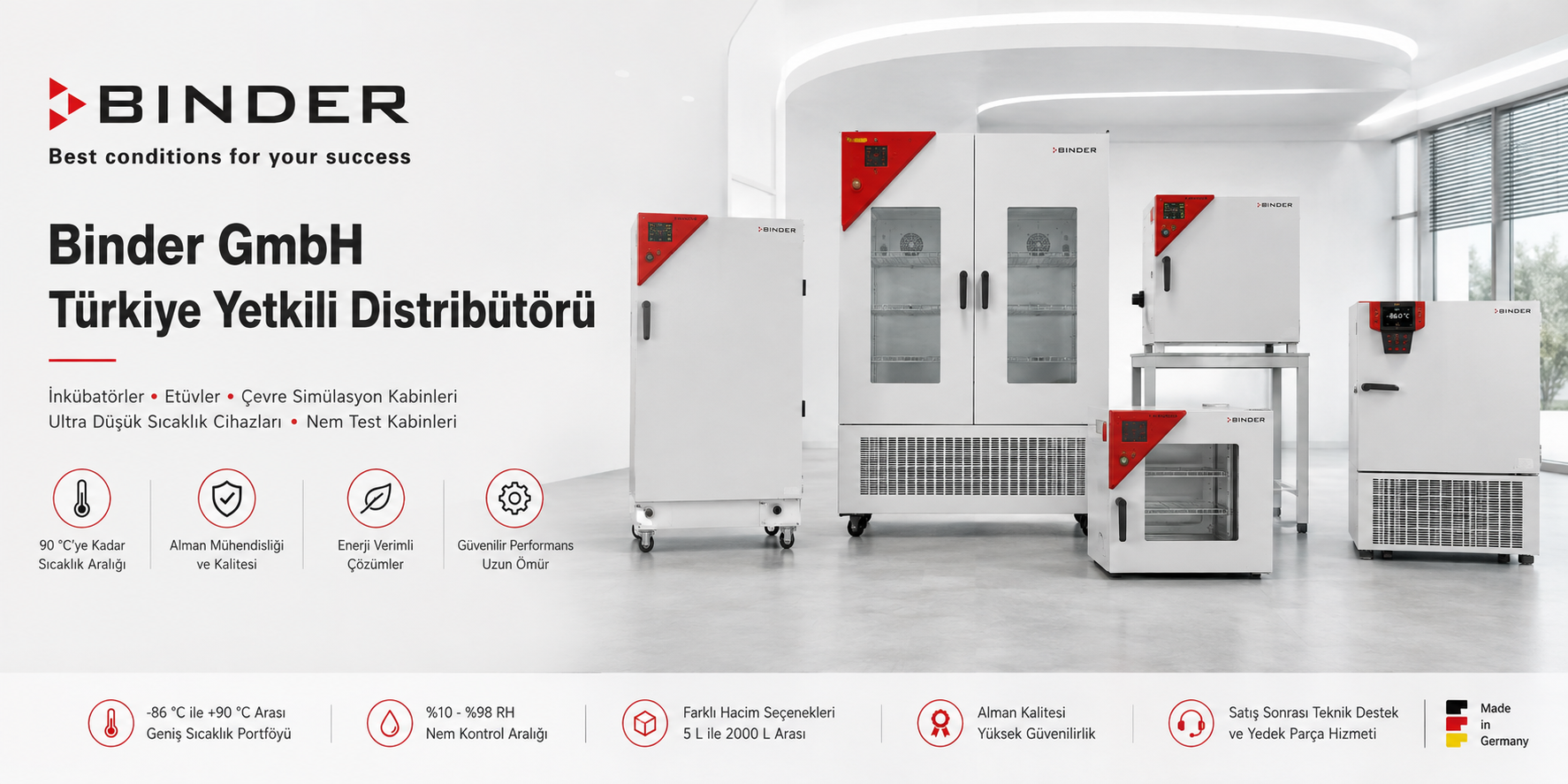 Binder GmbH Türkiye Yetkili Distribütörü